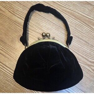 Vintage Ingber Black Velvet Purse